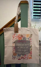 Tote Bag, Romains 8:28