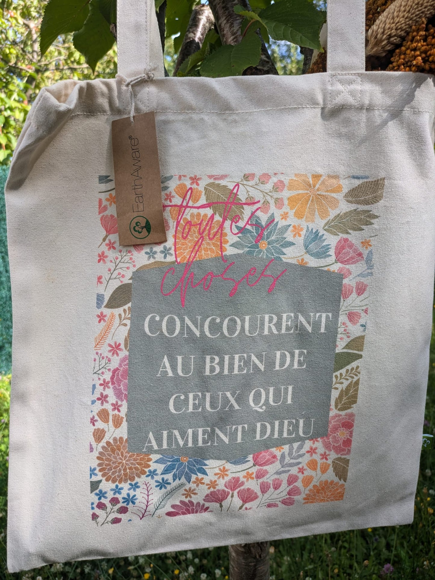 Tote Bag, Romains 8:28