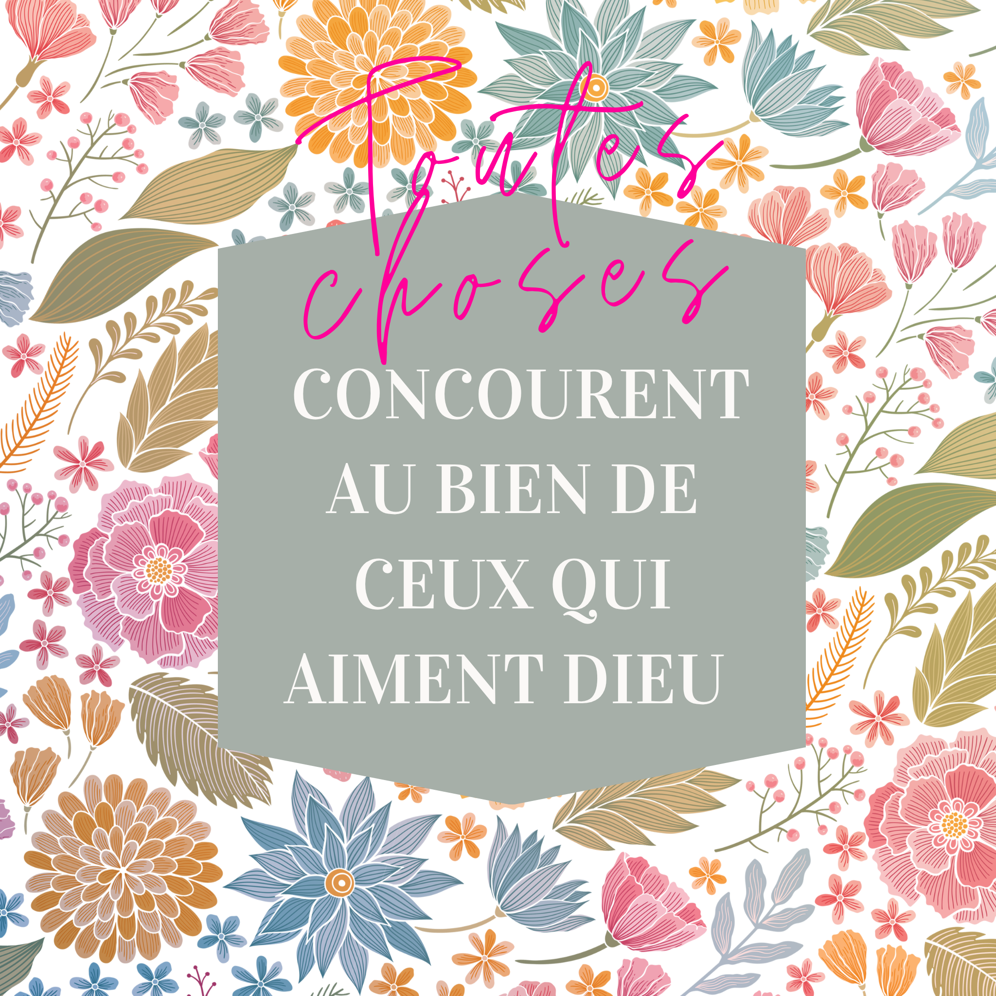 Tote Bag, Romains 8:28